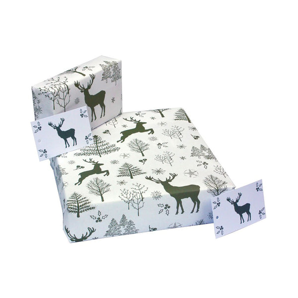 Yule Deer Recycled Wrapping Paper