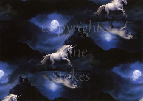 Unicorn Moon Keychain Urn by Anne Stokes - In The Light Urns