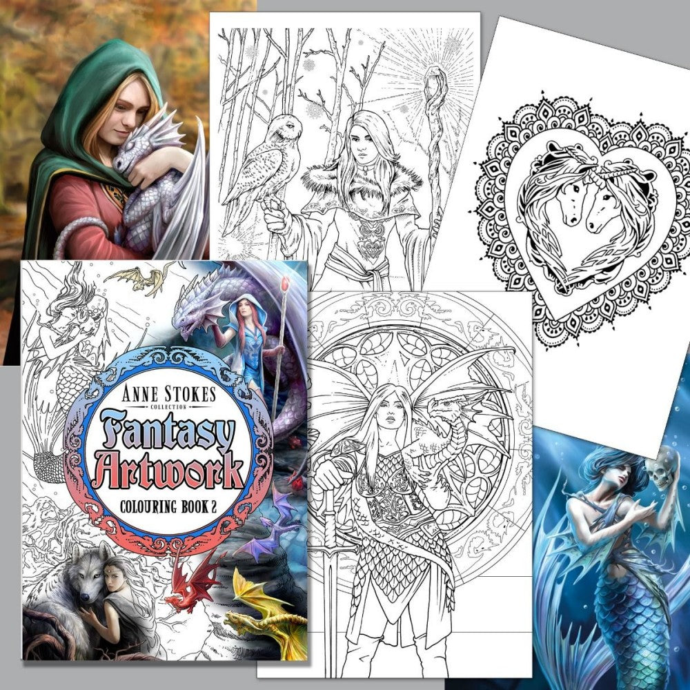 Anne Stokes Fantasy Art Colouring Book