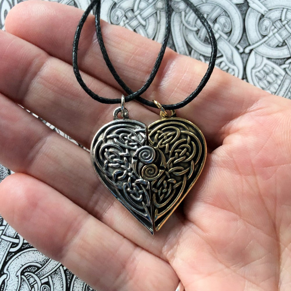 Celtic Heart Split Pendant