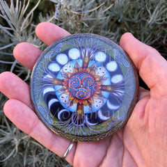 Pocket Mirror - Wood Wide Web