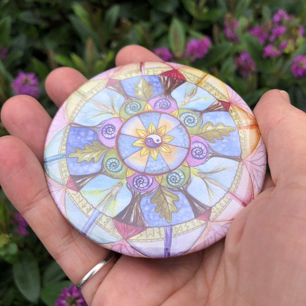 Pocket Mirror - Lifeline Mandala