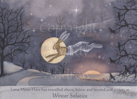 Luna Moon Hare at Winter Solstice