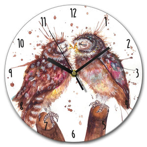 Loved Up Owls Clock