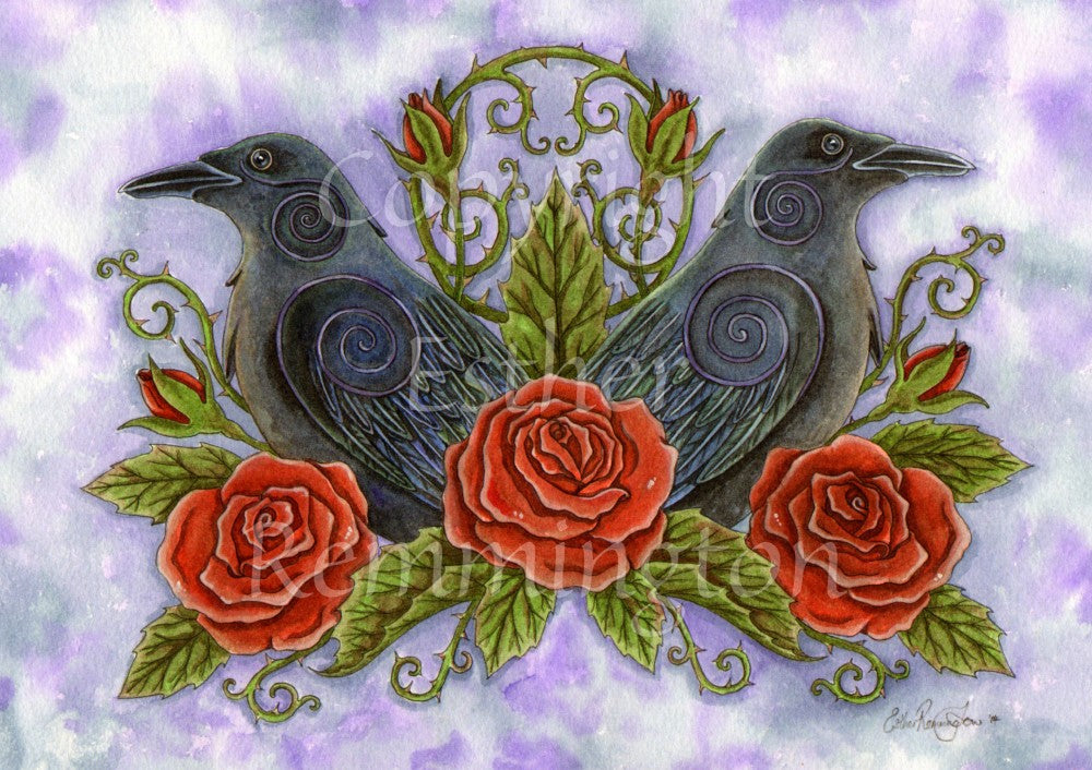 Two Ravens (Print)